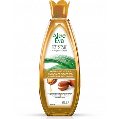 EVA COSMETICS — ALOE EVA STRENGTHENING HAIR OIL WITH ALOE VERA & MOROCCAN ARGAN OIL 170 ML